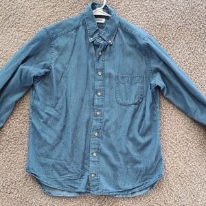 Taylor Stitch Denim Blue Button-Down Shirt